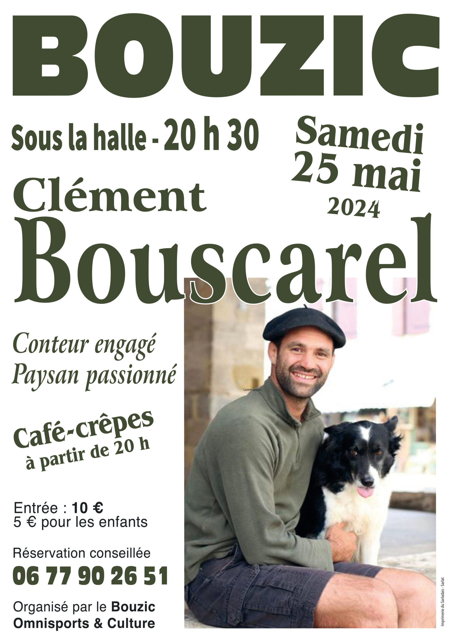 Clément Bouscarel est à Bouzic le 25 mai