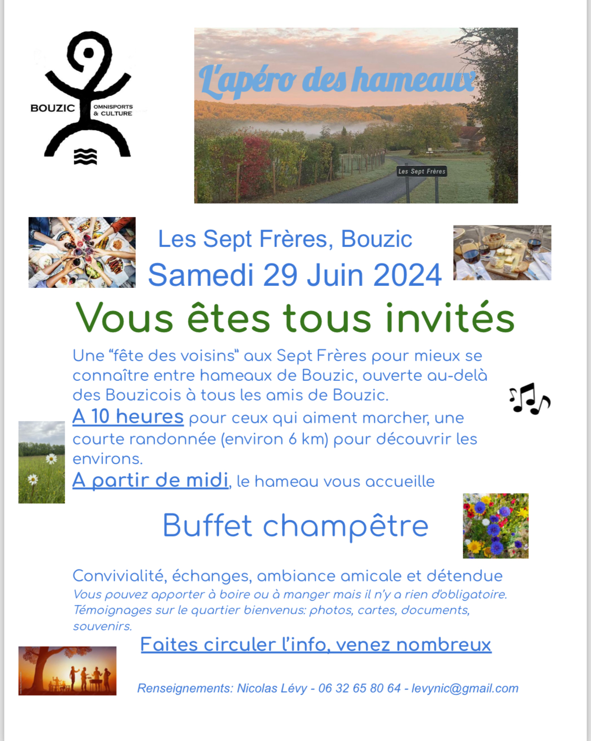 La rando des hameaux aux 7 frères le 29 juin