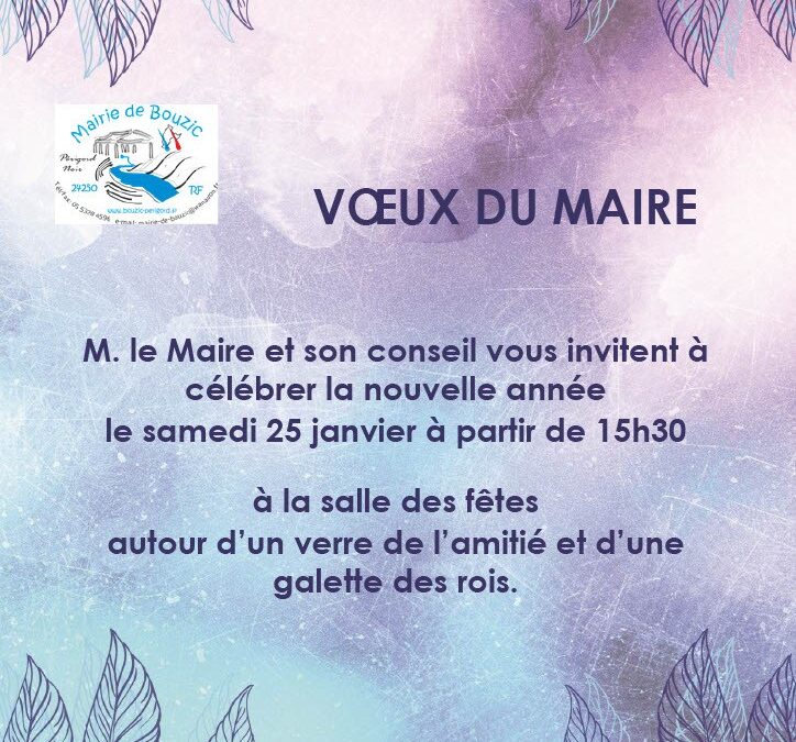 VOEUX DU MAIRE 2025